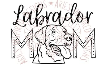 Labrador Retriever Dog Mom SVG, PNG Files, I love Labs, Dog Lovers Sublimation