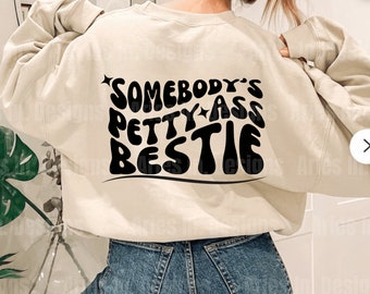 Iemands kleine kont Bestie Svg, sarcastische Svg, kleine kont Bestie, Bestie Svg, grappig shirt Svg, iemands kleine kont Svg, golvende gestapelde Svg