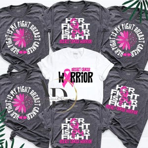 Breast Cancer Awareness PNG, Breast Cancer Warrior PNG, Her Fight is Our Fight Svg, Breast Cancer Survivor Digital Download, Pink Ribbon PNG
