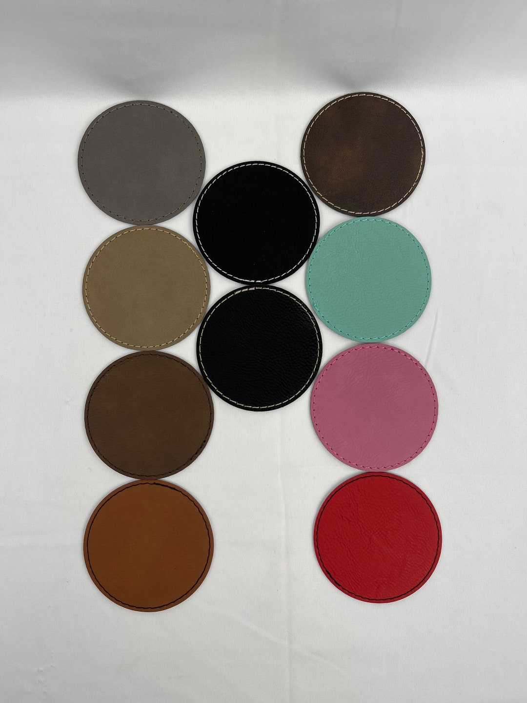 2.5 Case of 25 Round Leatherette Patch With Adhesive Backing Wholesale