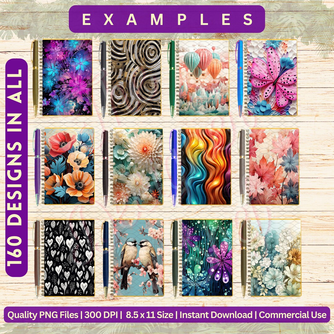 160 Premium Digital Designs Journal Inserts Planner Inserts Notebook