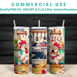 20oz FUN KIP Tumbler Wrap | Geanimeerd | Plakboeken | Achtergrond | Divers | Geavanceerd AI-ontwerp | Commercieel gebruik | Direct downloaden