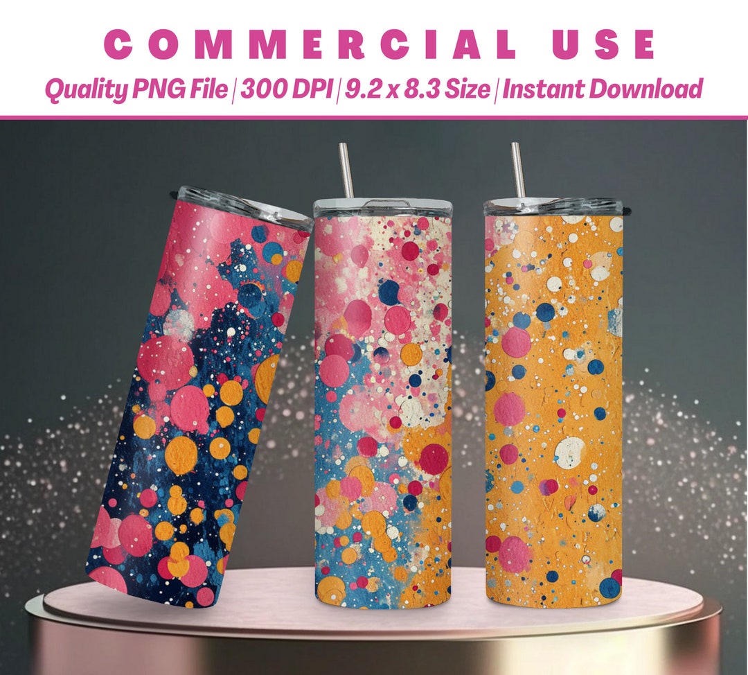 20oz Unique Artwork Tumbler Design | Colorful and Vibrant | Creative ...
