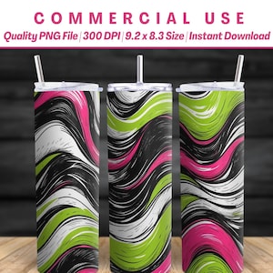 de papier d'emballage pour verres Cool WAVY, 20 oz | Tasses et mugs | Album | Contexte | Carnet de notes | Revue | Papier peint | Utilisation commerciale | Téléchargement instantané
