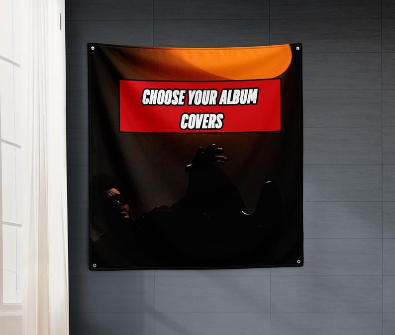 Multiple Sizes / Personalized Album Flag / Personal Album Tapestry