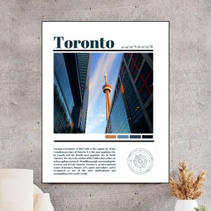 Digital Toronto Print, Toronto Wall Art, Toronto Poster, Toronto Photo, Toronto Poster Print, Toronto Wall Decor, Canada Print