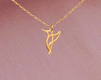 14K Solid Gold Tiny Hummingbird Necklace, Dainty Animal Pendant for Women, Minimalist Hummingbird Necklace, Bird Lover Gift for Her