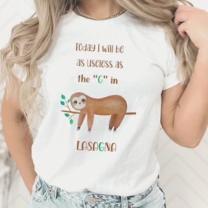 Today I will be as useless as the &quot;G&quot; in Lasagna -Unisex Heavy Cotton Tee