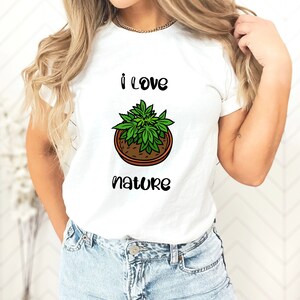 I Love Nature- pot -Unisex Heavy Cotton Tee