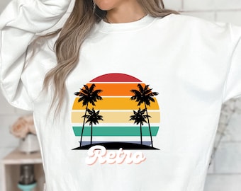 Retro- Unisex Heavy Blend Crewneck Sweatshirt