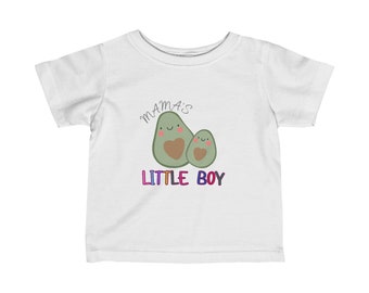 Mama's little boy Avocado Infant Shirt, Mother day gift, for Mama, Boys Mom