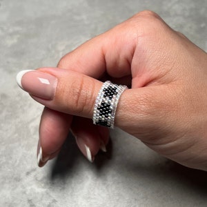 Star Chaquira Rings, Handmade, Turkish and Mexican Beads, Cute Boho Jewelry, Chaquira/Shakira Beads
