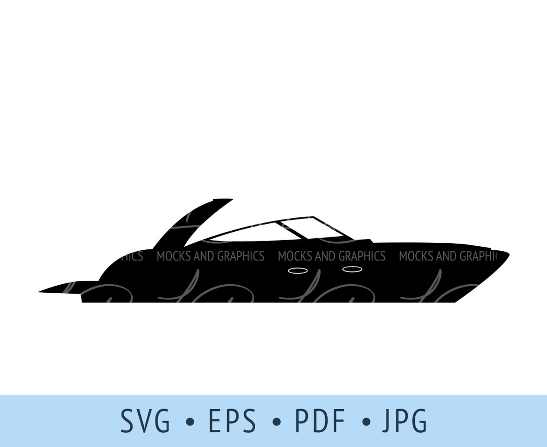 Boat SVG, Boat Clip Art, Power Boat - Etsy