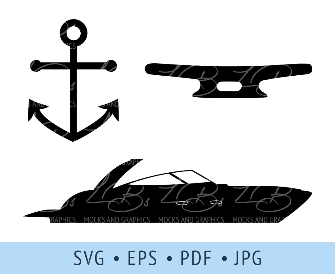 Nautical SVG Bundle, Boat, Anchor, Nautical Cleat - Etsy