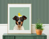 Custom Pet Portrait, Oil Pet Painting, Digital Painted from Photo, Pet Decor, Pet Gifts, Dog Mom Gift, Pet Digital Print, Funny Pet Artwork