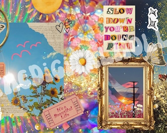 Free Spirit Aesthetic Desktop Wallpaper Collage