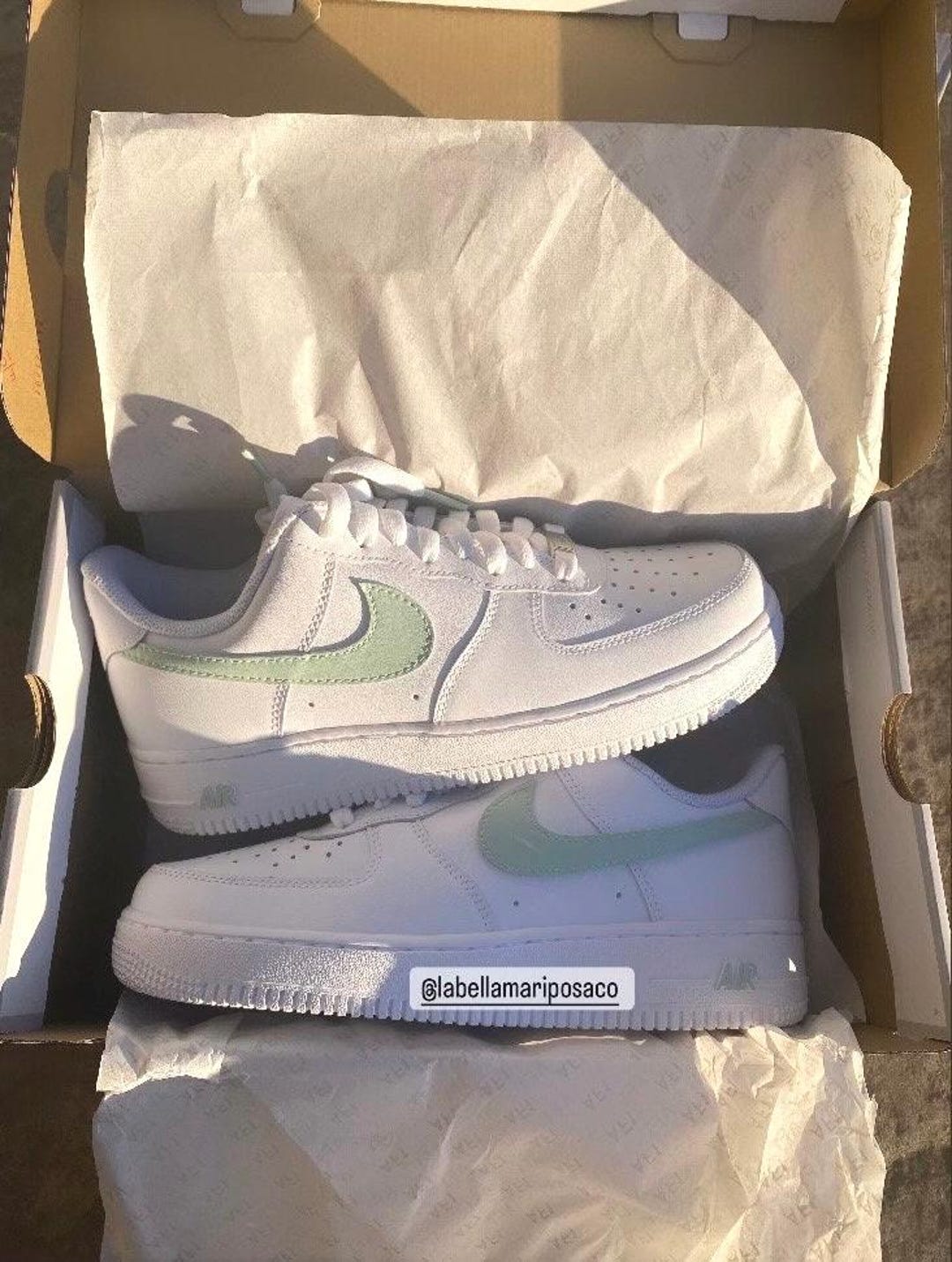 sage green custom af1