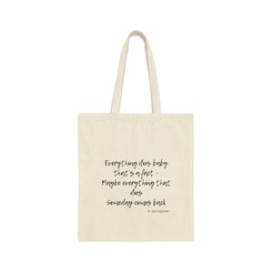 Bruce Springsteen Atlantic City Lyric Cotton Canvas Tote Bag