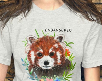 Camiseta de conservación del panda rojo: regalo para los amantes de la vida silvestre