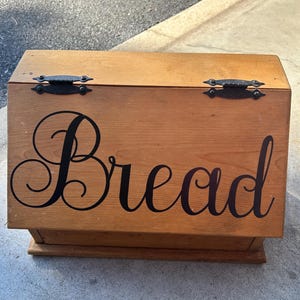 Solid Wood Bread Box