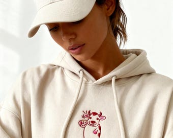 Organic Cotton Unisex Eco Hoodie – Minimalist Embroidered Streetwear, Sustainable Heavyweight Hoodie for Men & Women