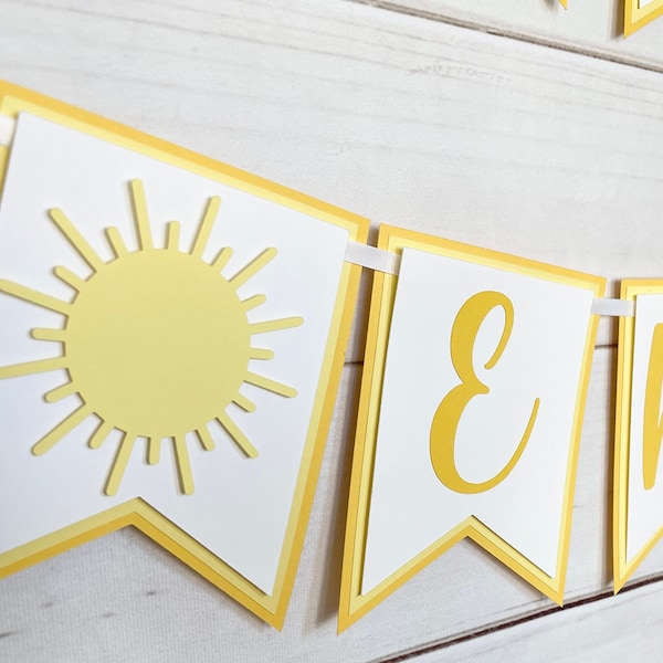 Sun happy birthday banner you are my sunshine garland sunshine party decorations sun first birthday sun decor first trip around the sun