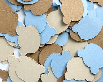 Teddy bear confetti, bear confetti, teddy bear party decorations, bear party theme decor, baby shower bear decorations, bearly one theme