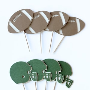 football cupcake toppers football first birthday cake topper first down birthday decor football birthday decorations first year down