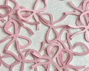 pink bow confetti coquette confetti coquette party decor pink bow baby shower confetti oh baby confetti coquette bridal shower coquette
