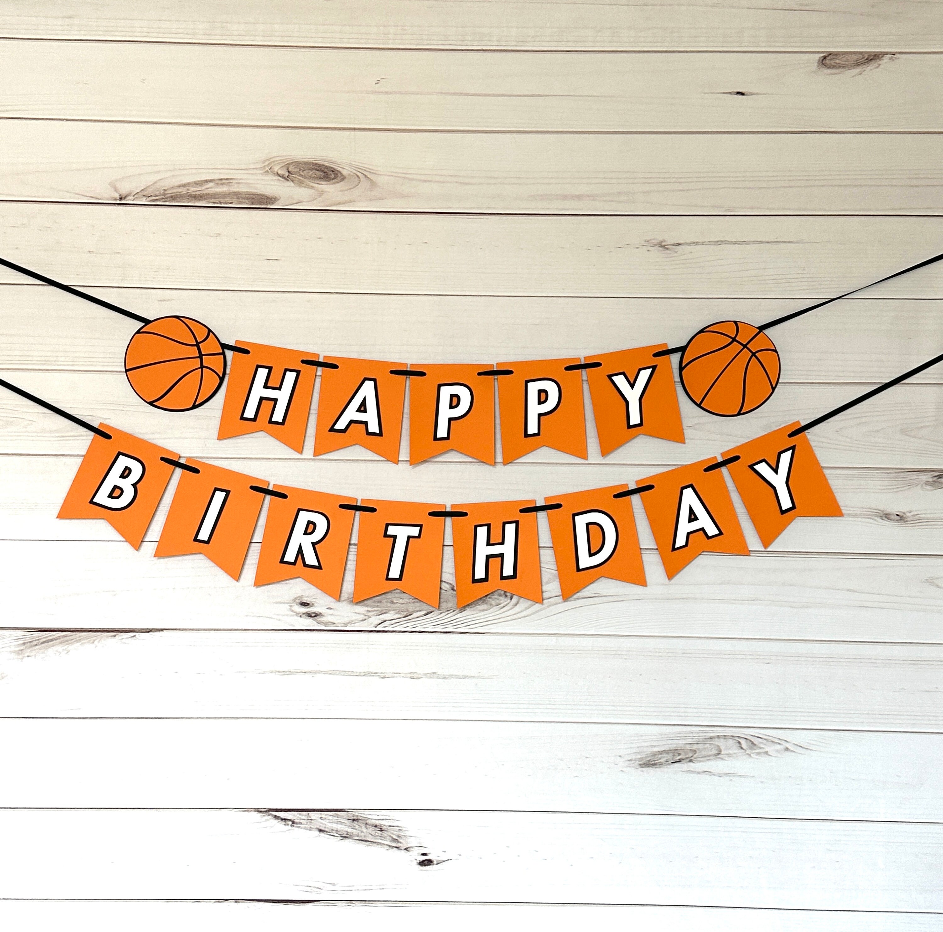 Basketball Birthday Banner Basketball Party Decorations - Etsy