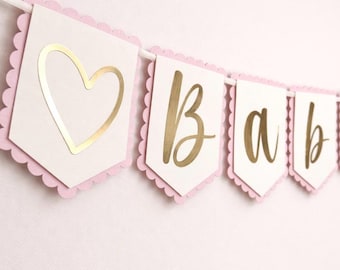 Baby in Blüte Babyparty Baby in Blüte Banner Baby Dekor Baby in Blüte Banner Baby in Blüte Dekor Blumen Baby Dusche Dekor Geschlecht offenbaren Dekor