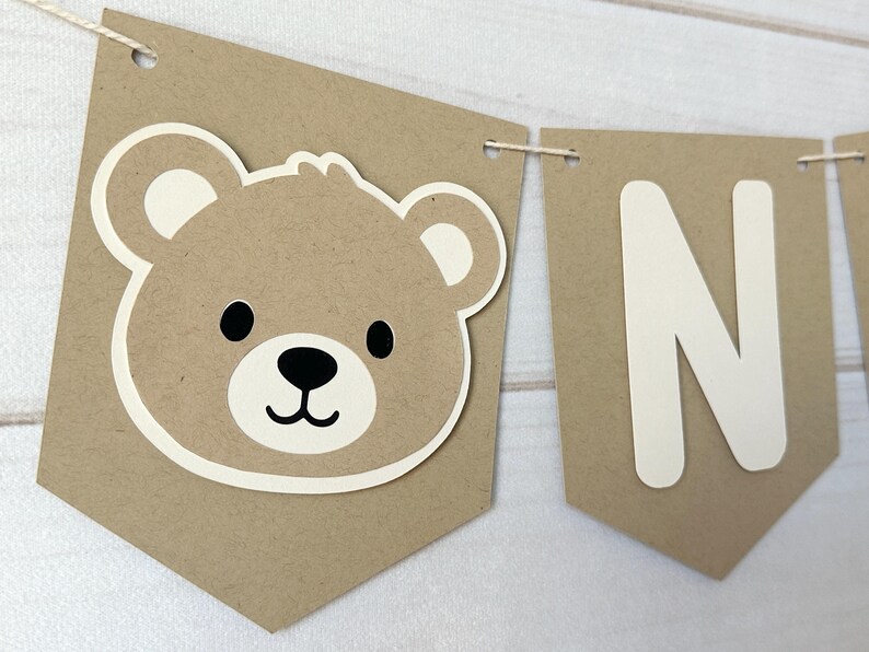 Teddy Bear Highchair Banner Beary 1st Birthday Banner Bear Party ...
