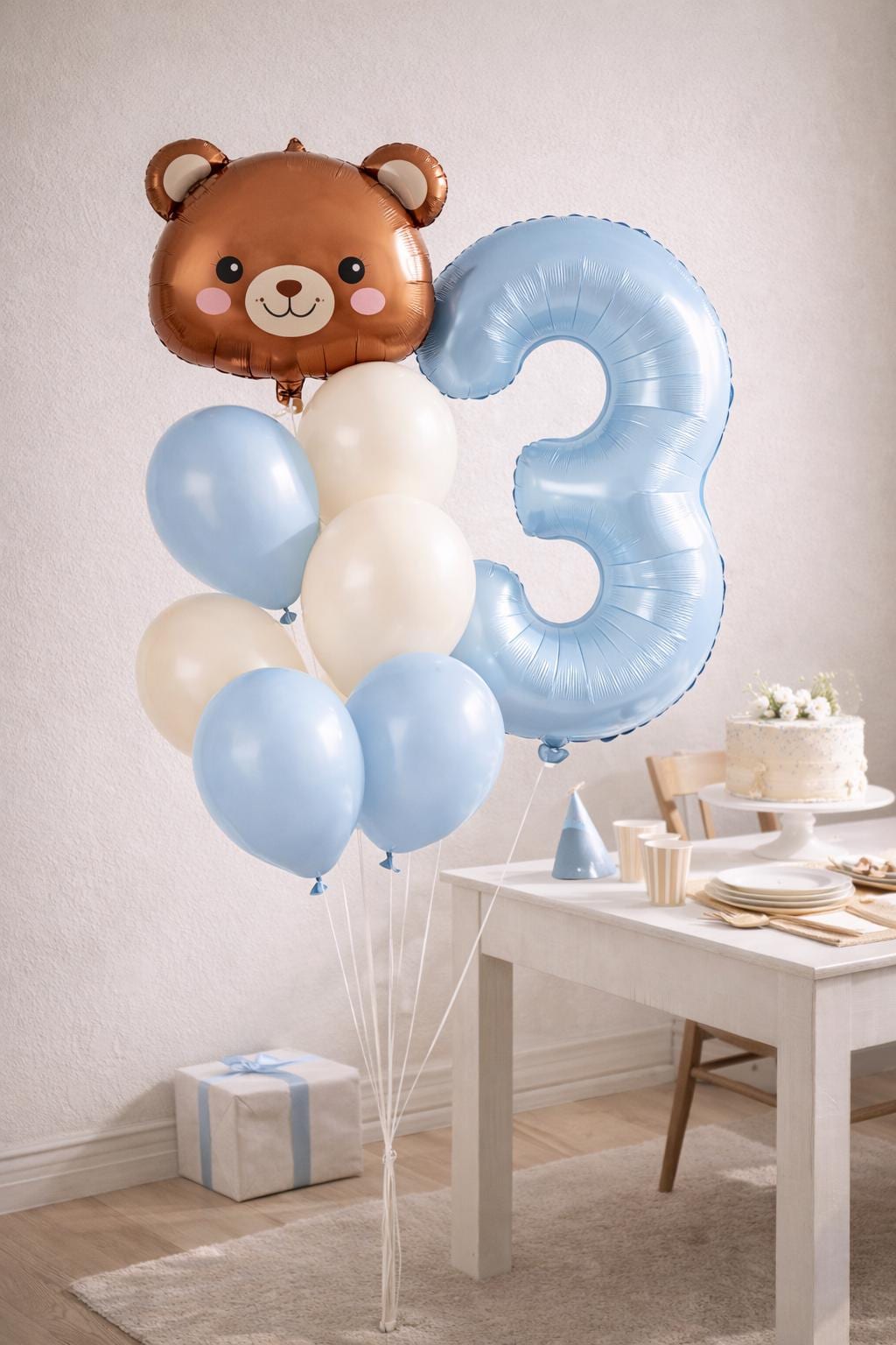 Teddy Bear Balloon Bouquet Beary First Birthday Balloon Bear Balloons ...