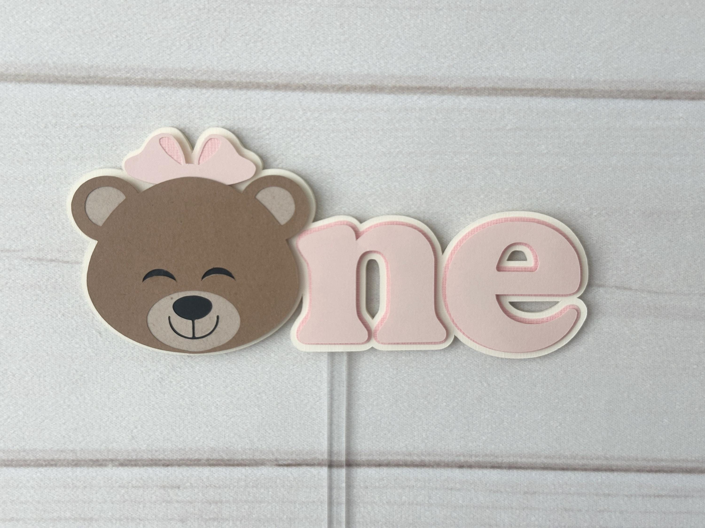 Teddy Bear First Birthday Cake Topper Bearly One Smash Cake Topper Bear ...
