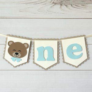 Beary first birthday boy highchair banner bearly one smash cake banner boy teddy bear party decor baby bear party teddy bear first birthday