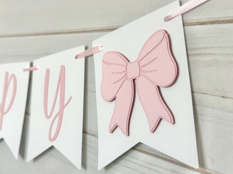 gender reveal boy banner boy gender reveal decorations Oh baby bow garland pink bow its a girl banner baby shower bow banner bow baby shower decorations pink bow decorations bow gender reveal bow