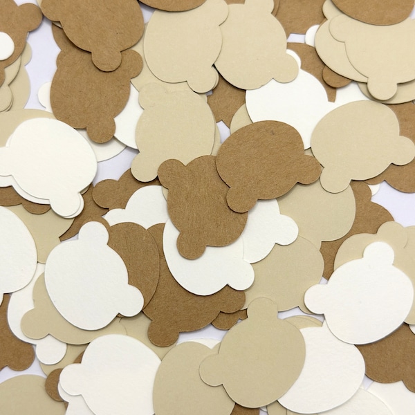 Teddy bear confetti, bear confetti, teddy bear party decorations, bear party theme decor, baby shower bear decorations, bearly one theme