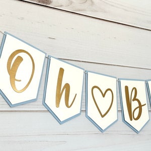 Oh baby banner oh baby slinger jongen babyshower banner het is een jongen banner jongen gender reveal decoraties welkom baby banner babyshower decor