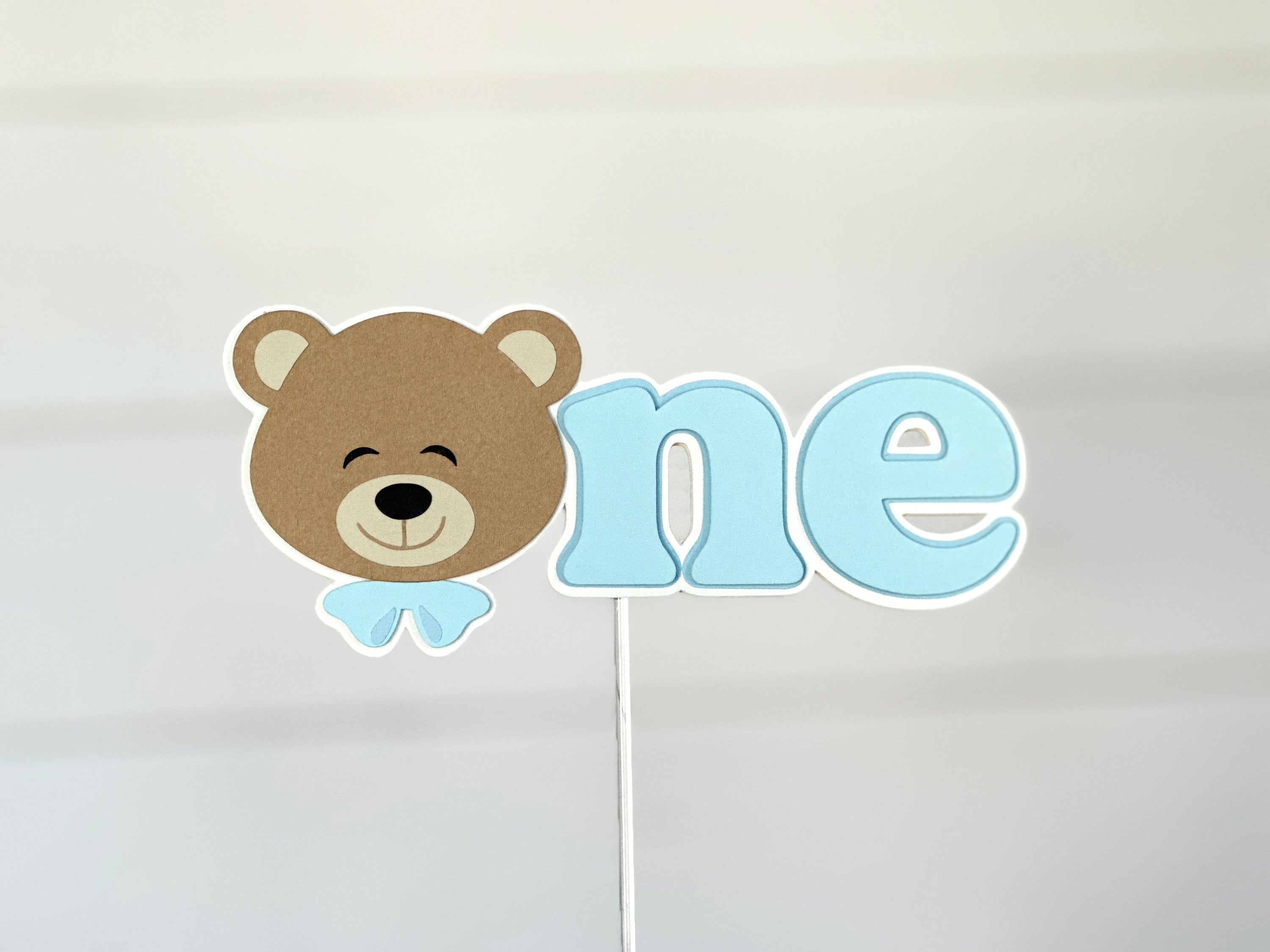 Teddy Bear First Birthday Cake Topper Bearly One Smash Cake Topper Bear ...