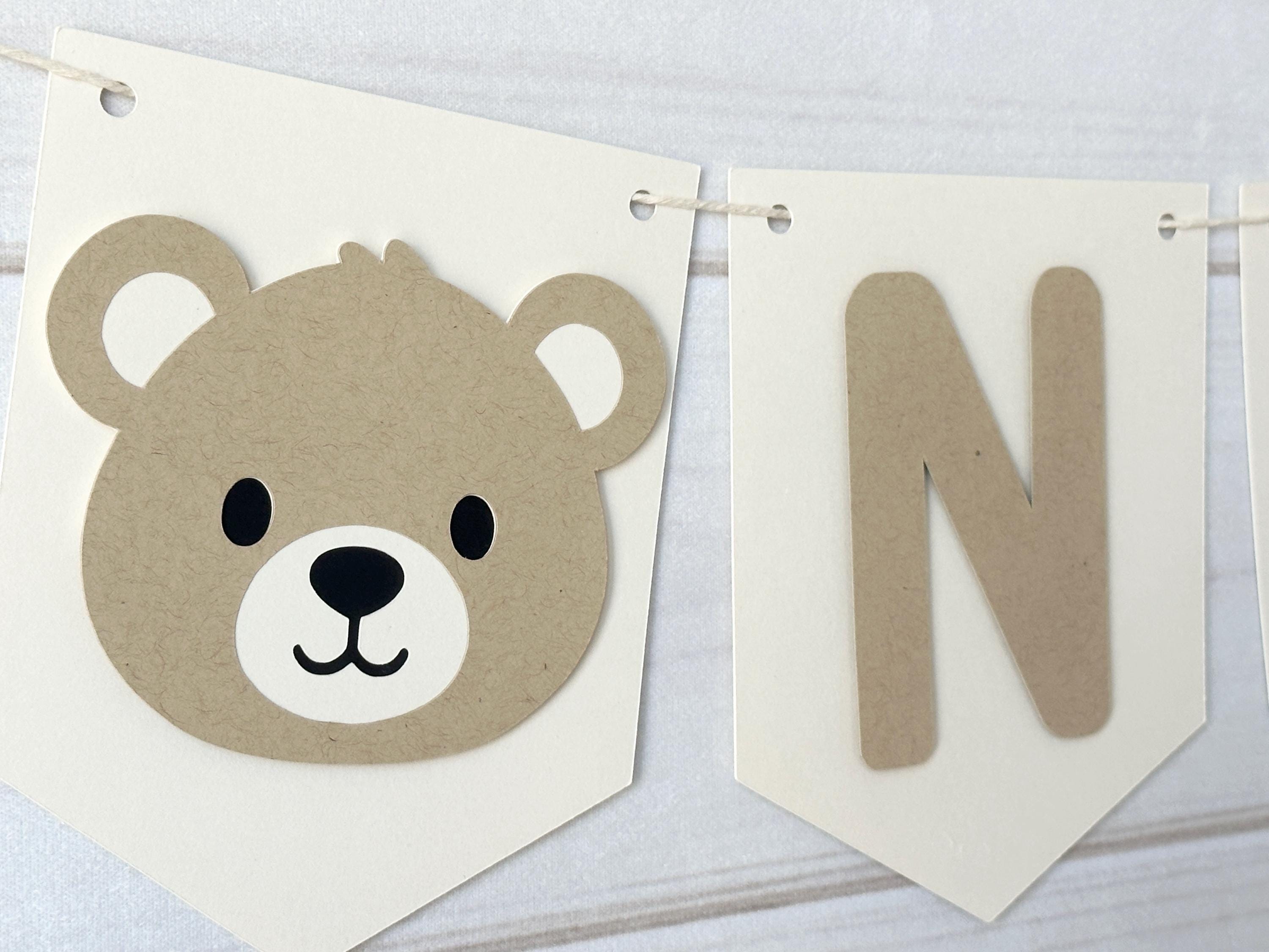 Teddy Bear Highchair Banner Beary 1st Birthday Banner Bear Party ...
