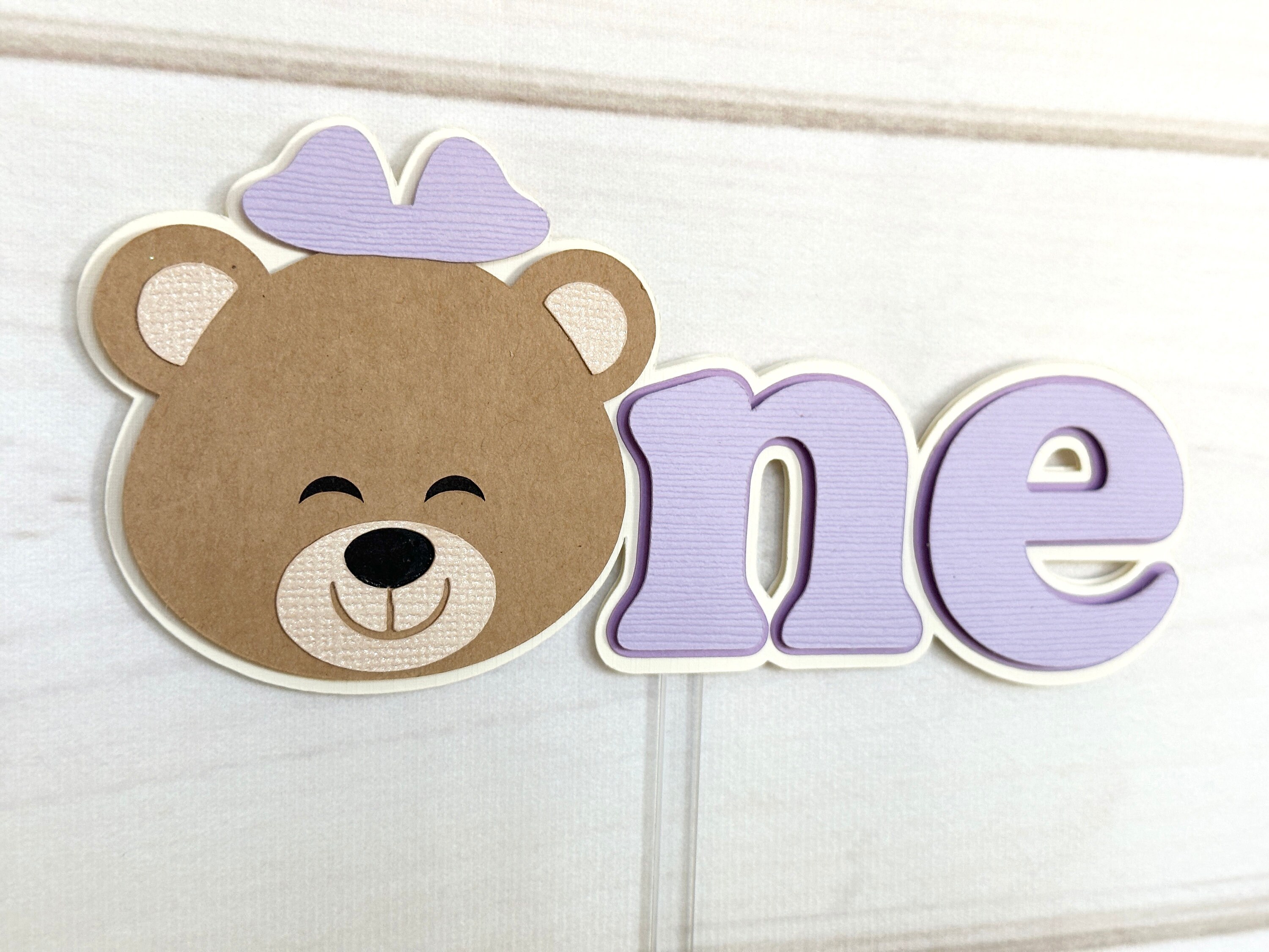 Teddy Bear First Birthday Cake Topper Bearly One Smash Cake Topper Bear ...