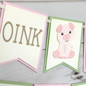 Bannière oink baa moo pour le deuxième anniversaire de oink baa moo, thème du deuxième anniversaire, thème de la ferme, décoration d&#39;anniversaire de la ferme, anniversaire de la basse-cour, décorations d&#39;animaux de la ferme