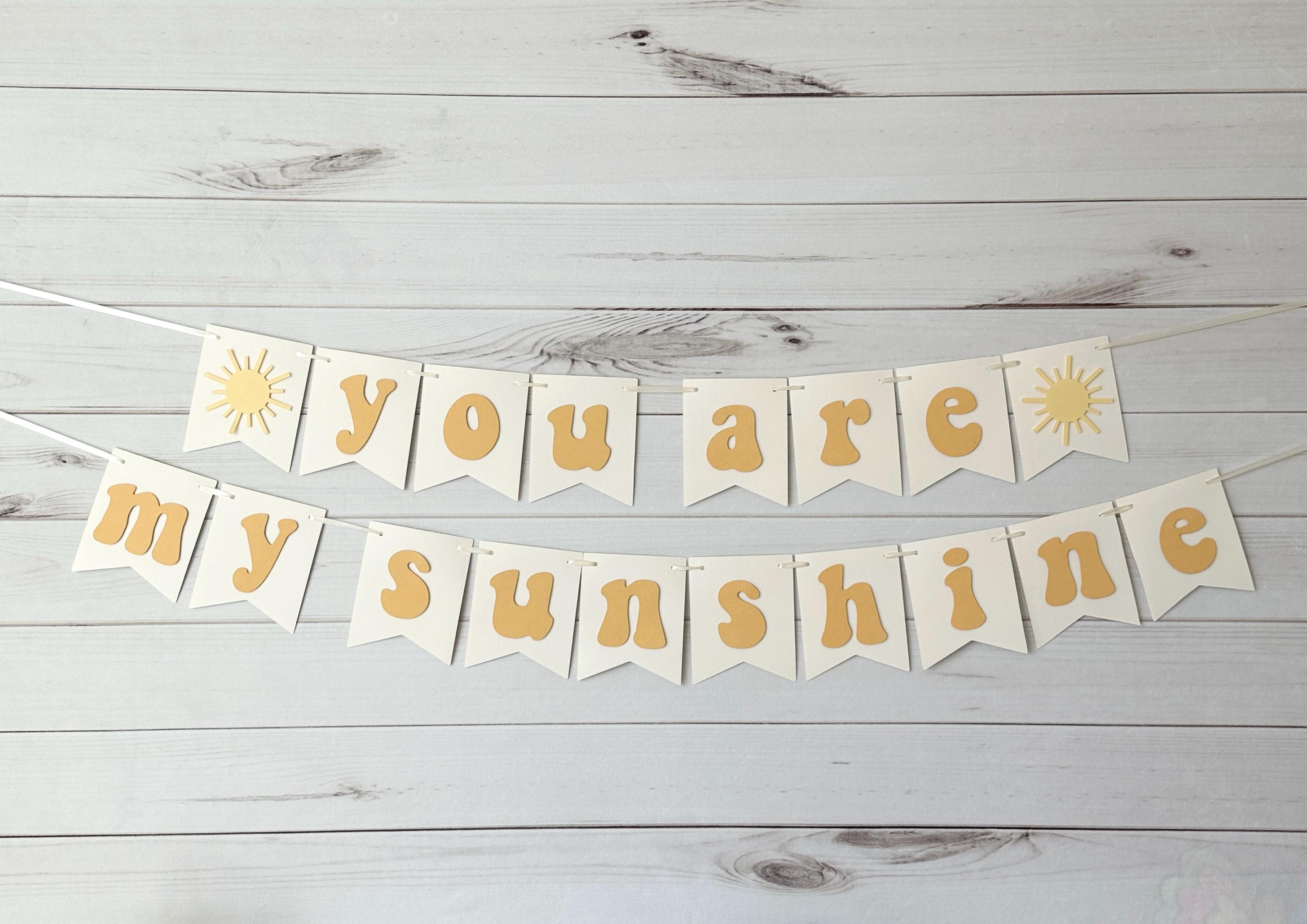 Prima viaggio intorno al sole Decorazioni di compleanno Boho Sun Banner