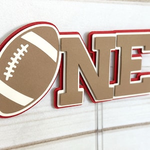Rookie year birthday banner football Personalized football name banner First year down birthday decorations First down birthday party