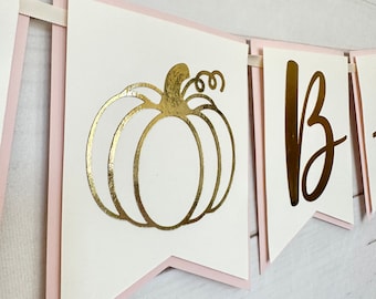 Oh baby banner little pumpkin baby shower banner little pumpkin decorations fall baby shower decor pumpkin oh baby little pumpkin decoration