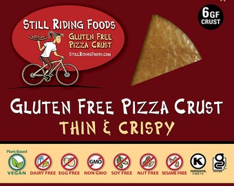 GLUTEN FREE VEGAN Pizza Crust 9" (6 pack)