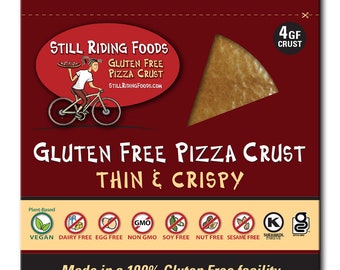 GLUTEN FREE VEGAN Pizza Crust 12" (4 pack)