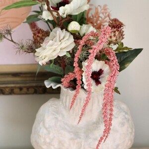 Faux floral arrangement- preserved flower bouquet-natural floral bouquet-diy flower arrangement- home decor flower arrangement- bridal diy-