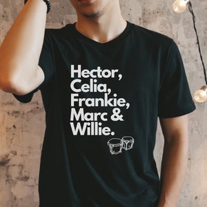 Salsa Legends unisex T-Shirt, Hector Lavoe shirt, Fania Shirt, salsa music t-shirt, Marc Anthony tshirt, Frankie Ruiz tee, Puerto Rico shirt
