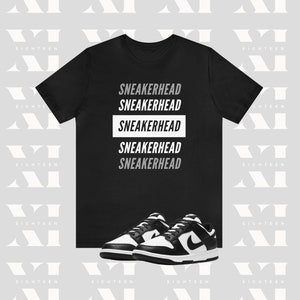 Sneakerhead T-Shirt, Sneaker Tee to Match Jordan 1 Panda, Dunk Panda, Match Black White Sneakers, Match Air Max, Sneaker Match Unisex